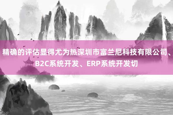 精确的评估显得尤为热深圳市富兰尼科技有限公司、B2C系统开发、ERP系统开发切